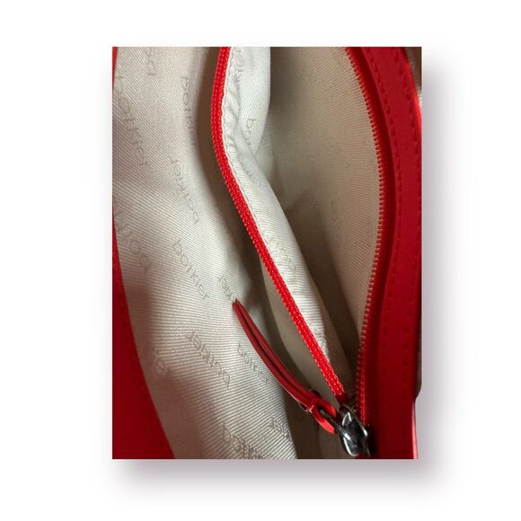 Botkier Red Leather Misha Clutch Bag Foldover Chain Strap Fairycore Clutch - Picture 7 of 10